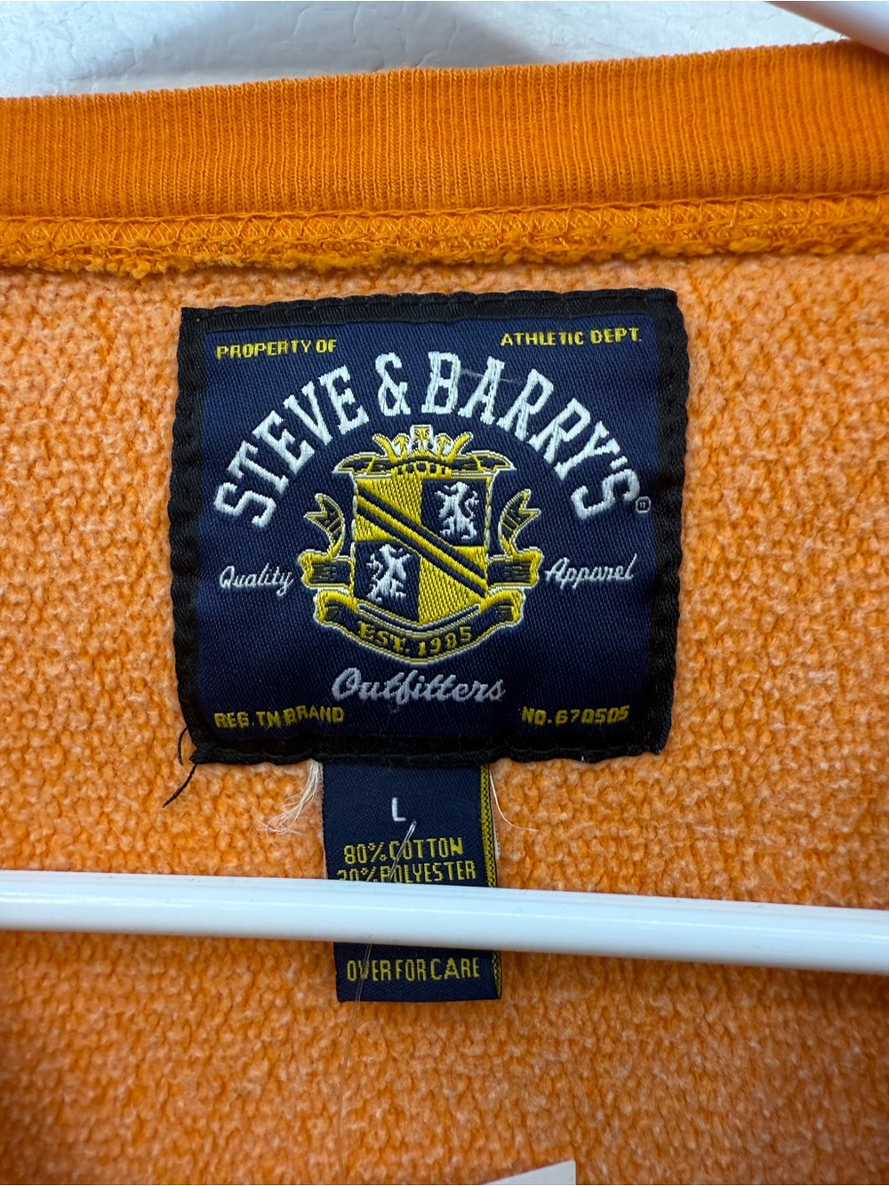 Tennessee University Orange Crewneck distressed Sweatshirt with Shield Logo image 9